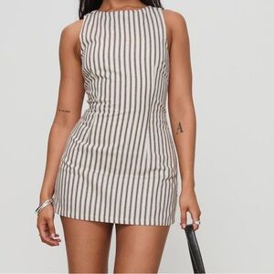 Princess Polly Striped Sleeveless Mini Dress